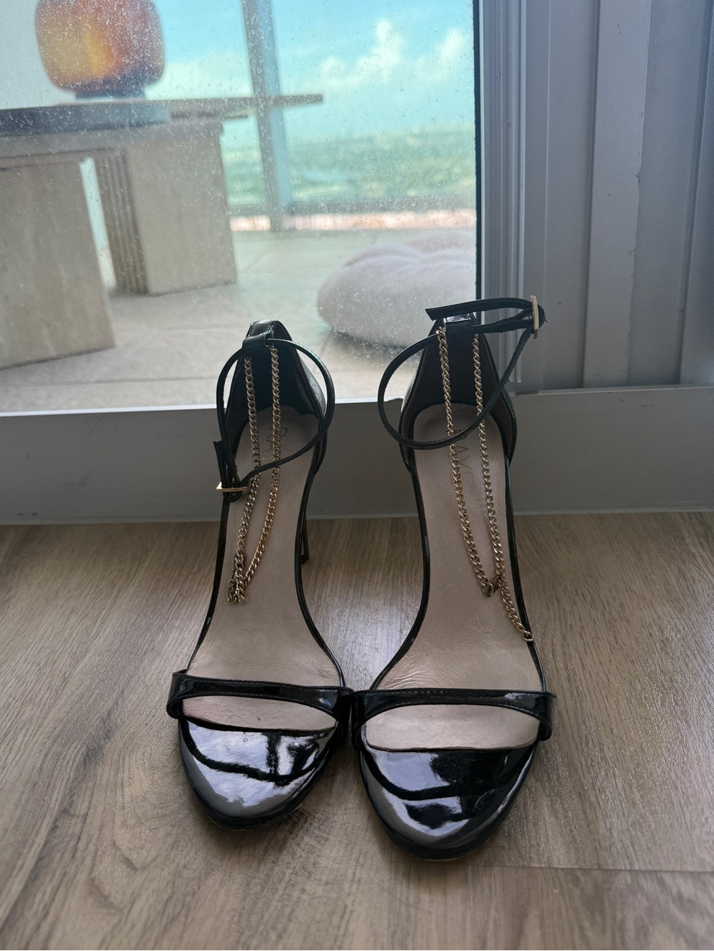 RAYE Black Patent Leather Heels